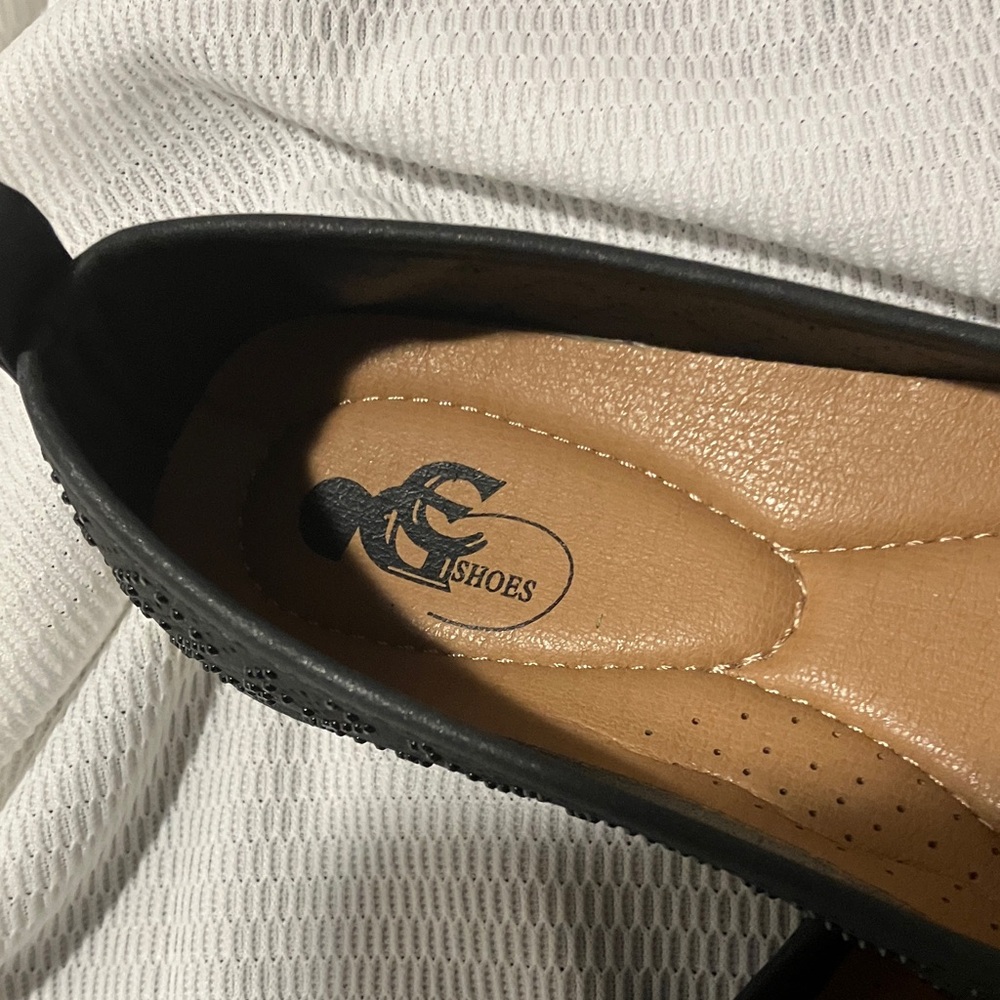 Women's Dark Navy Blue Slip-On Comfort Flats - Picture 2 of 8